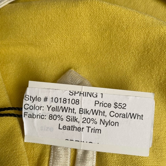 MICHAEL SIMON Women's Yellow Tank - Picture 3 of 4